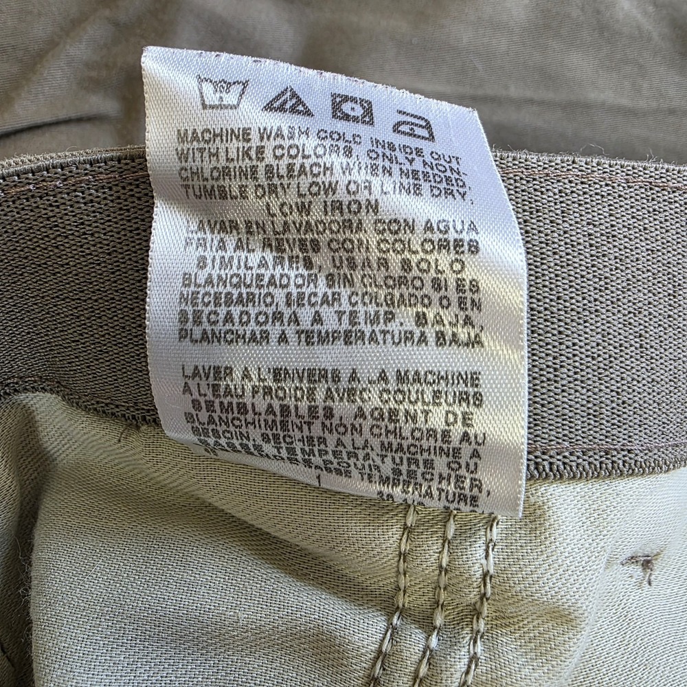 Wrangler Comfort Solutions Series Mens 46x30 Pants Tan Khaki Cotton Blend Casual - Picture 7 of 9